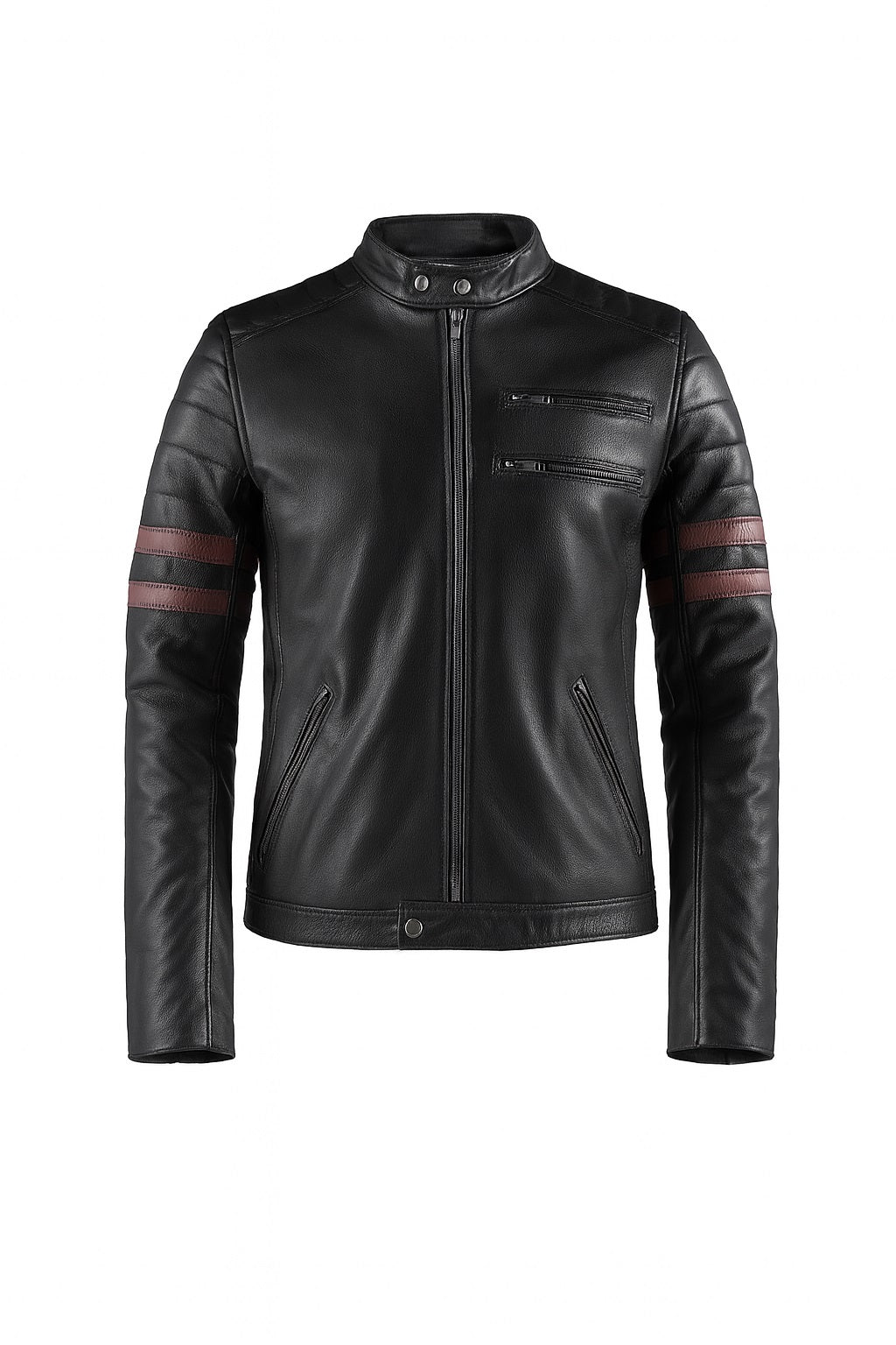 Premium Men's Genuine Leather Jacket – Classic Winter Outerwear